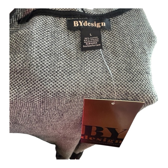 Stylish Black and White Women's Cardigan - Picture 7 of 7